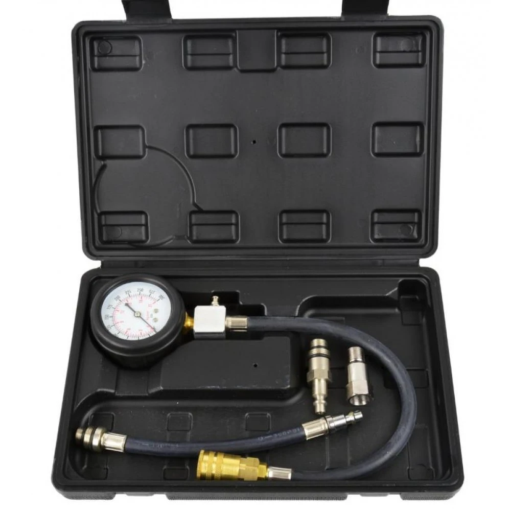 Комплект за тестване на компресията на бензинови двигатели GEKO - 02504 / Компресомер