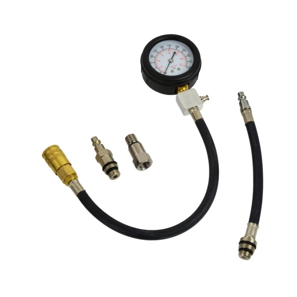 Комплект за тестване на компресията на бензинови двигатели GEKO - 02504 / Компресомер