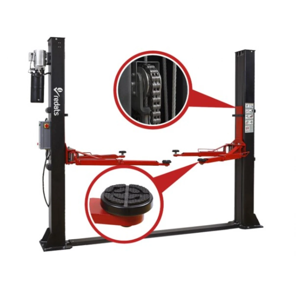 Двуколонен автоматичен подемник 400V, 4 тона L-220