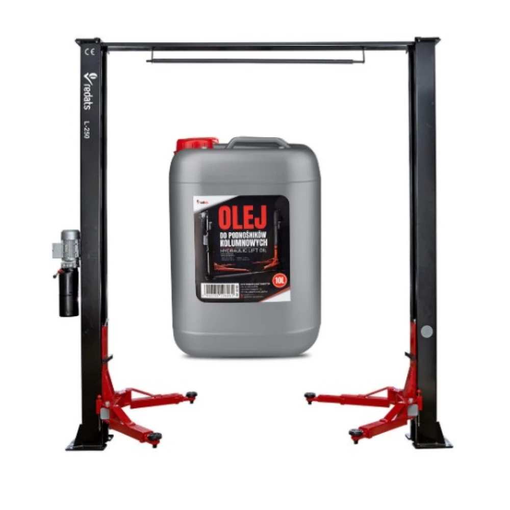 Полуавтоматичен двуколонен подемник с горна греда 400V 4 тона L-250