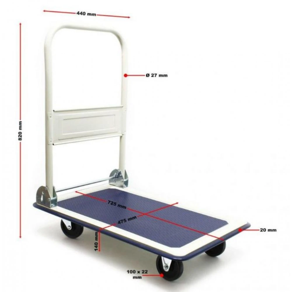 Платформена количка 150кг (сгъваема) G71104 - Geko