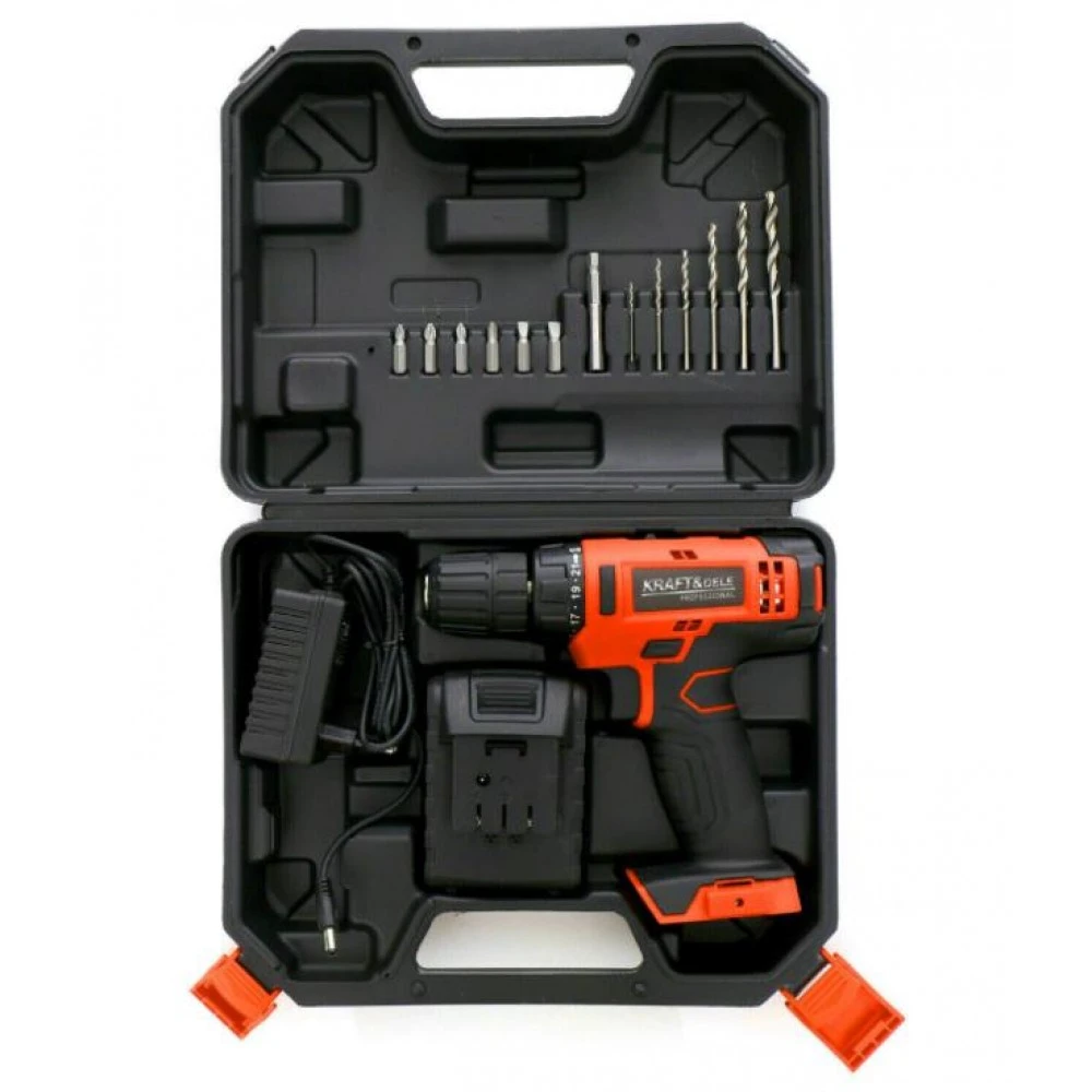 Акумулаторен винтоверт с куфар и аксесоари  KD1572, Li-Ion, 18V ,1300Ah , 30Nm