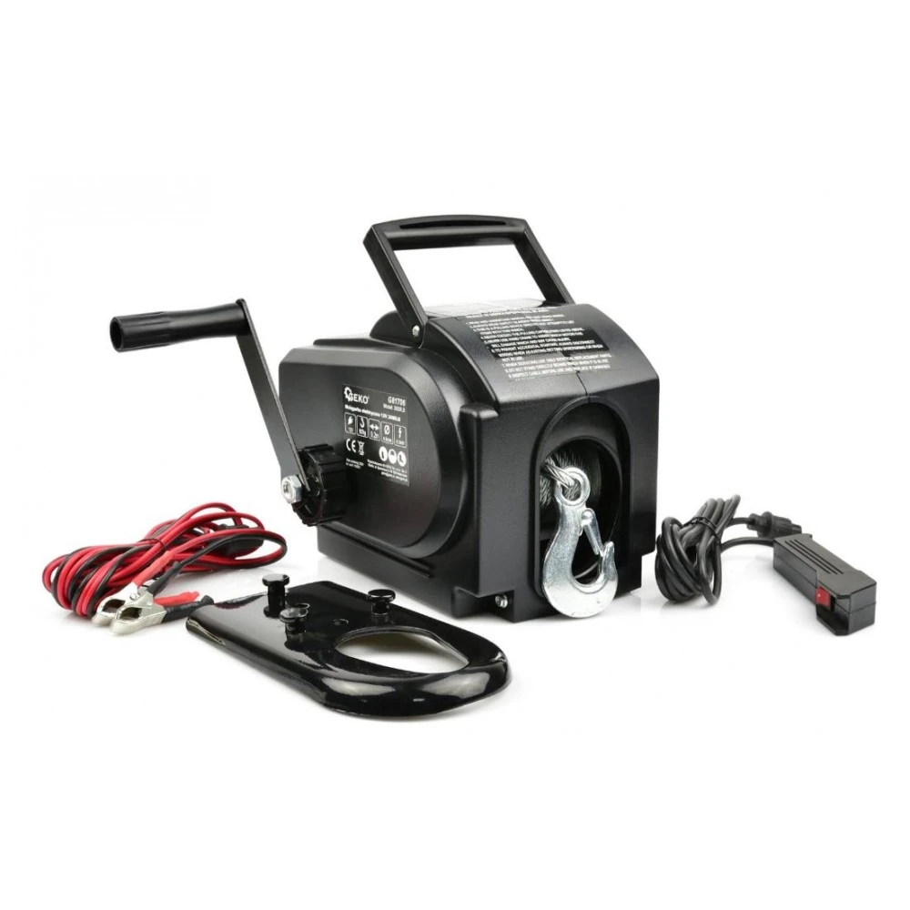 12v Електрическа лебедка - G81706, GEKO 2000LB, 907кг, 10м въже