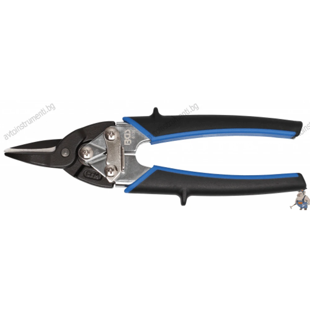 Ножици за рязане на ламарина, прави 195мм.