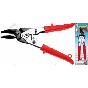 Професионални ножици за рязане на ламарина, ляви/прави 260мм.