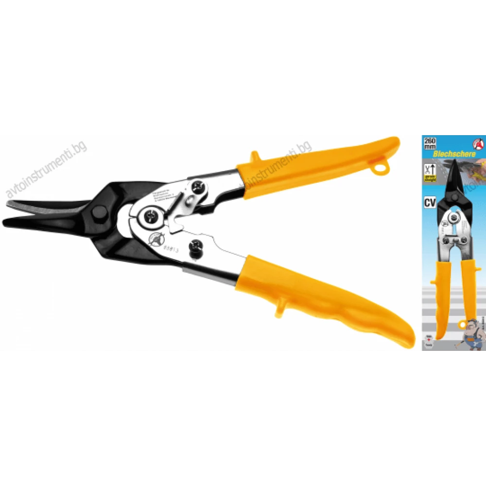 Професионални прави ножици за рязане на ламарина 260мм.