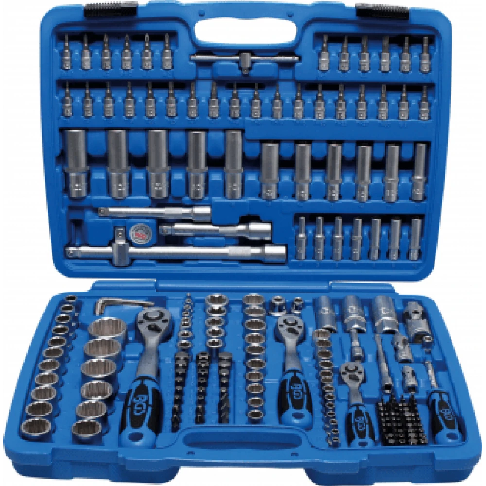 К-кт гедоре 192 части 1/2 , 1/4 , 3/8 12-стен BGS