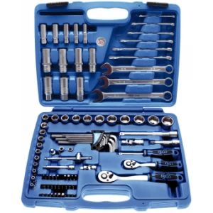 Комплект инчово гедоре 92 части (1/4 , 3/8) BGS Technic