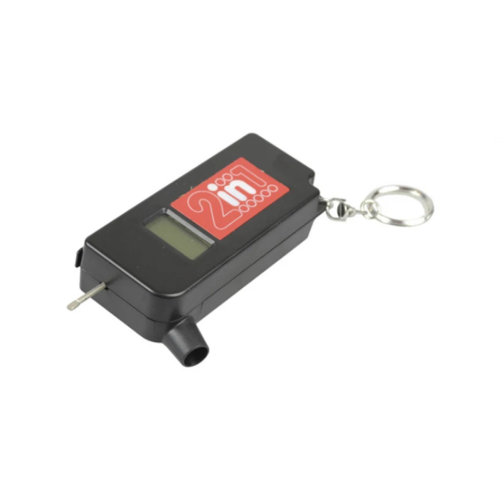 Манометър и дълбокомер за гуми, дигителен, 2в1 - 04-00-40