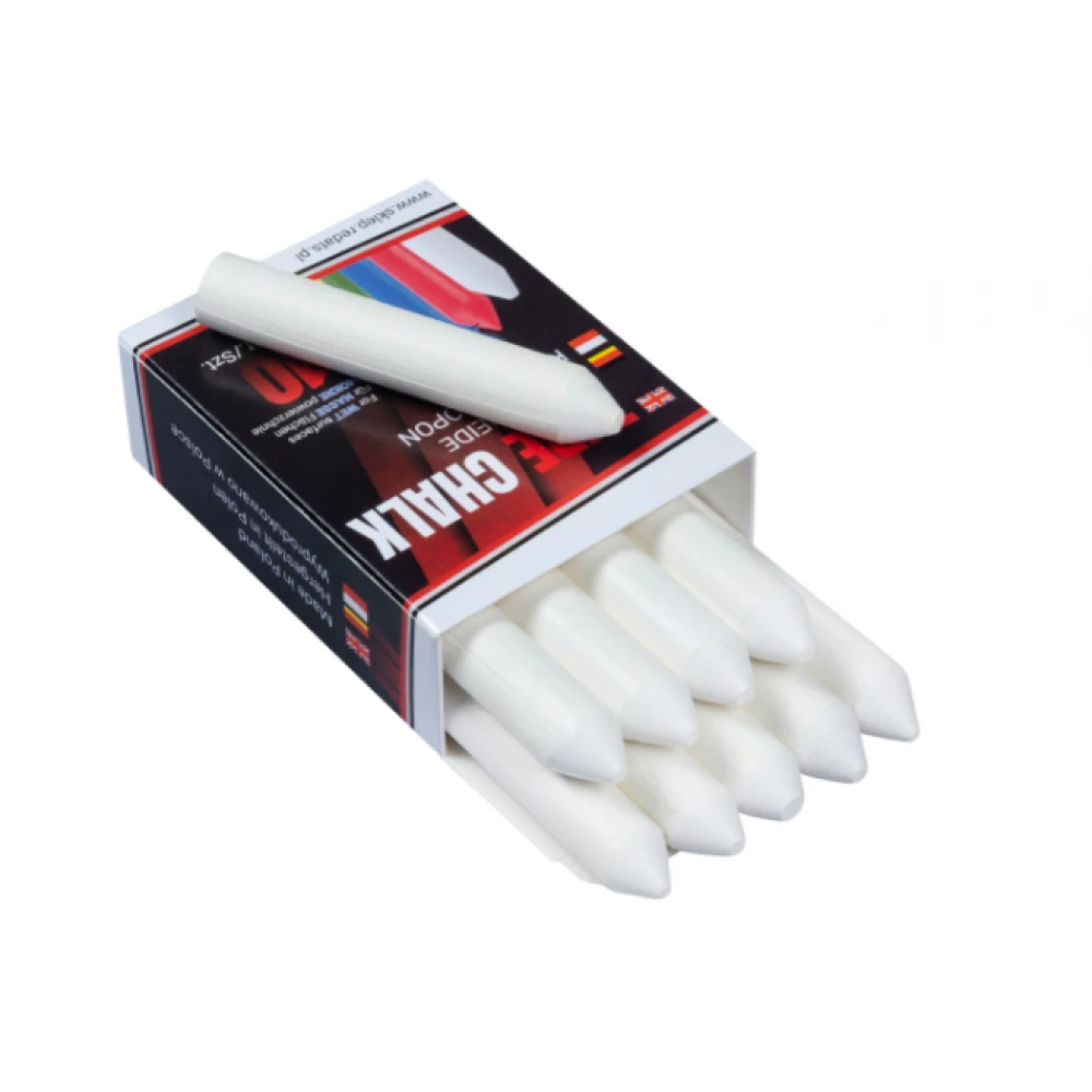 Комплект тебешири за маркиране на гуми, бял, перманентен, 10 бр. - 04-03-12