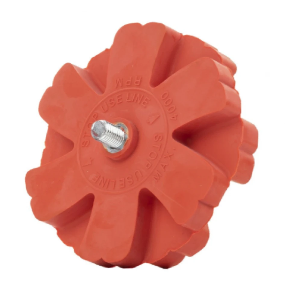 Гумен диск за отстраняване на лепило и стикери, PREMIUM RED - 04-03-64