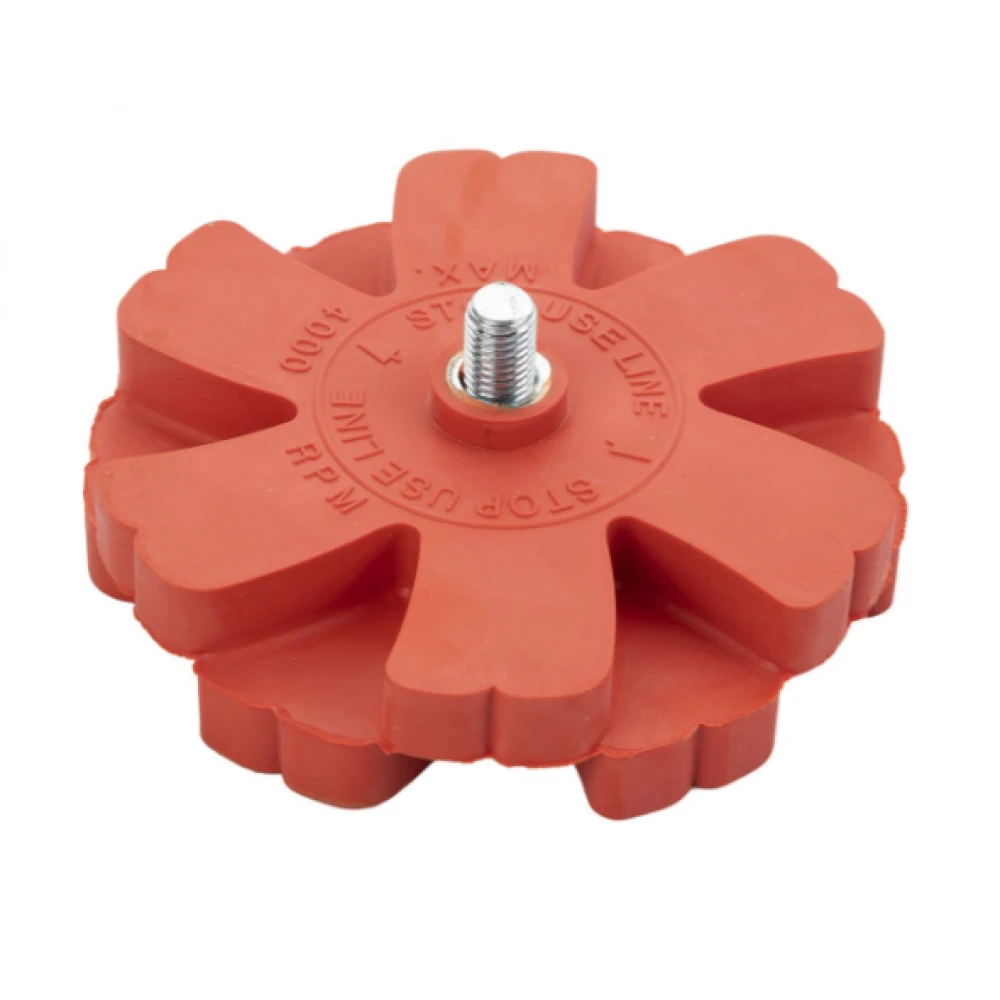 Гумен диск за отстраняване на лепило и стикери, PREMIUM RED - 04-03-64