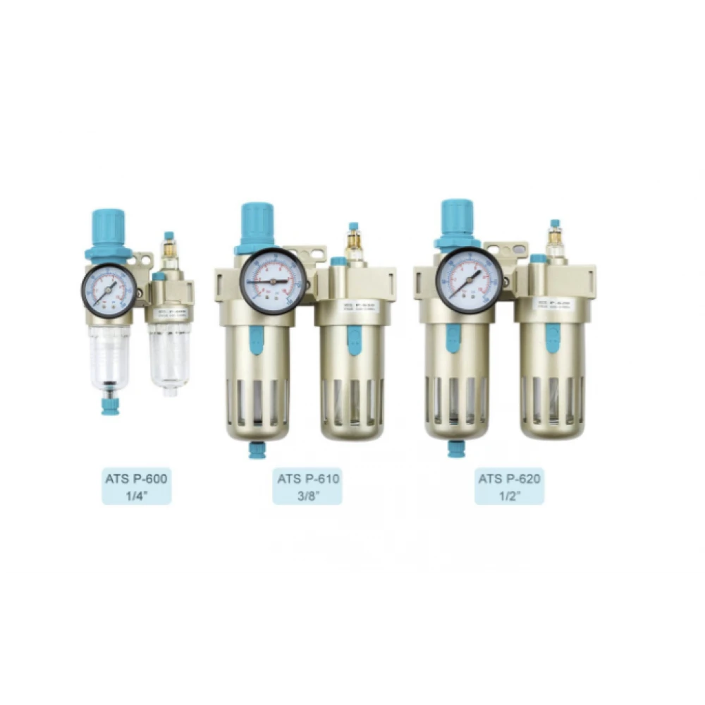 Регулатор на налягането филтър и омаслител P-600, 1/4" STD - 05-01-80