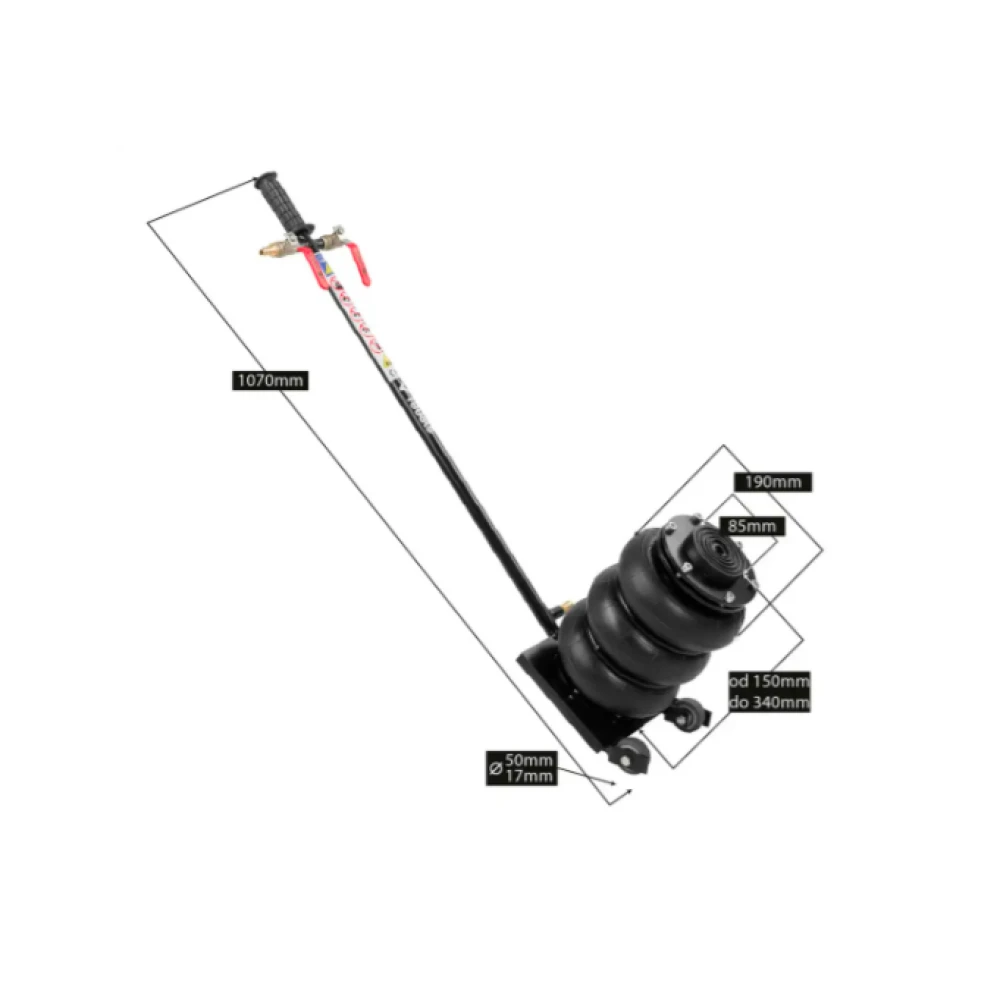 Пневматичен крик с въздушна възглавница 2 тона - 15-00-98