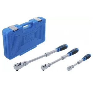 Комплект разтегатенлни тресчотки 3 броя с чупеща глава BGS25128