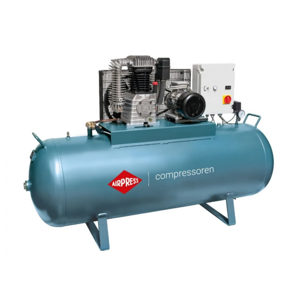 Двубутален компресор - връзка звезда-триъгълник K 500-700S 14 бара 5.5 HP/4 kW 400V 420 л./мин. 500 литра 36510-N