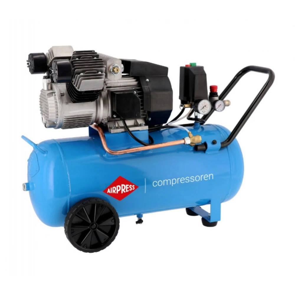 Двубутален компресор KM 50-350 10 бара 2.5 HP/1.8 kW 400V 280 л./мин. 50 литра 36511-N