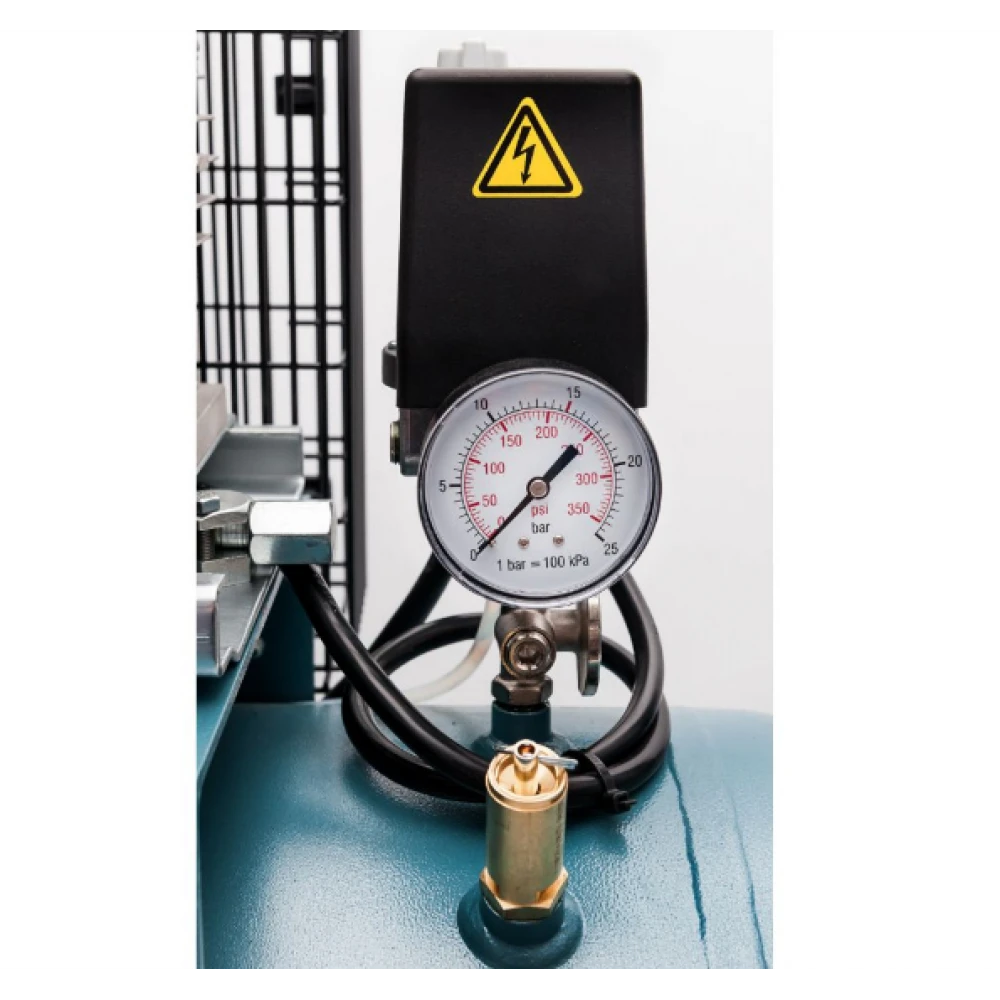 Двубутален компресор K 100-450 14 бара 3 HP/2.2 kW 400V 270 л./мин. 100 литра 36512-N