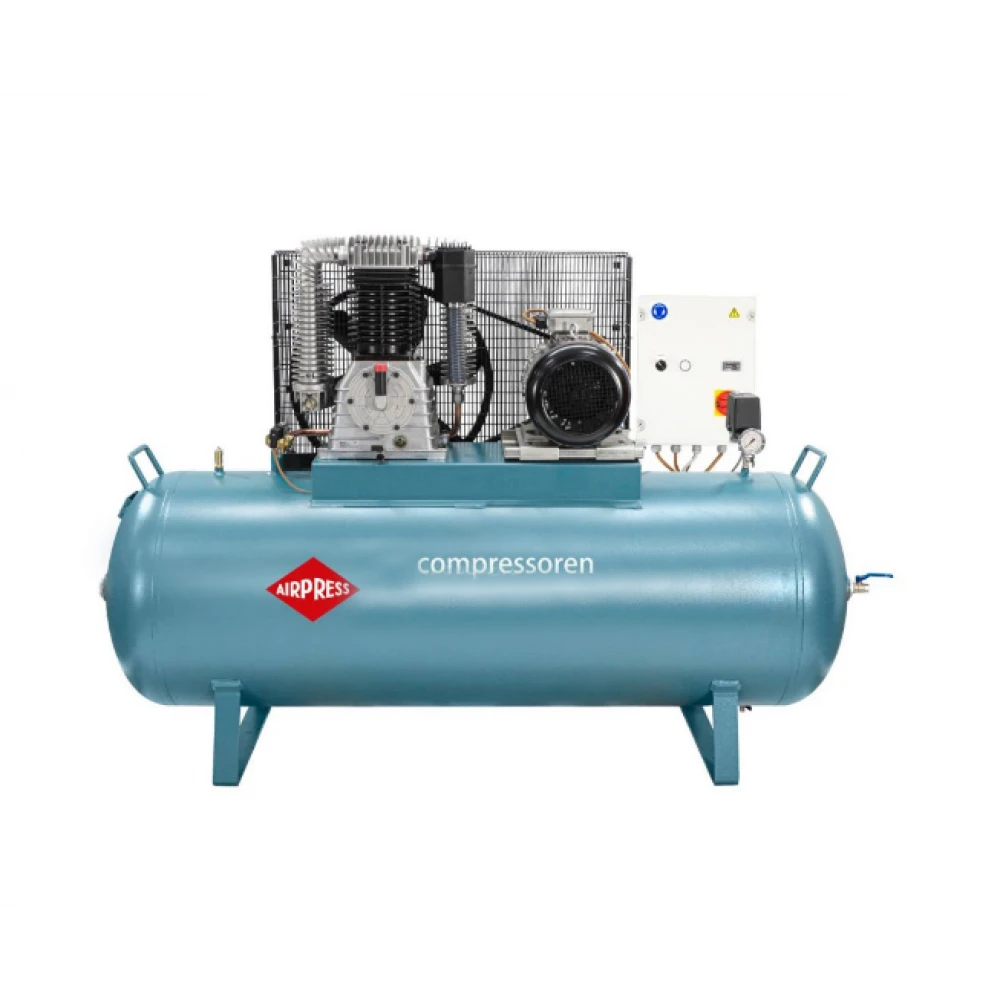 Двубутален компресор - връзка звезда-триъгълник K 500-1500S 14 бара 10 HP/7.5 kW 400V 750 л./мин. 500 литра 36523-N