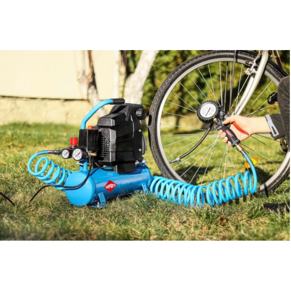 Малък компресор H 185-6 8 бара 1.5 HP/1.1 kW 75 л./мин. 6 литра 36546