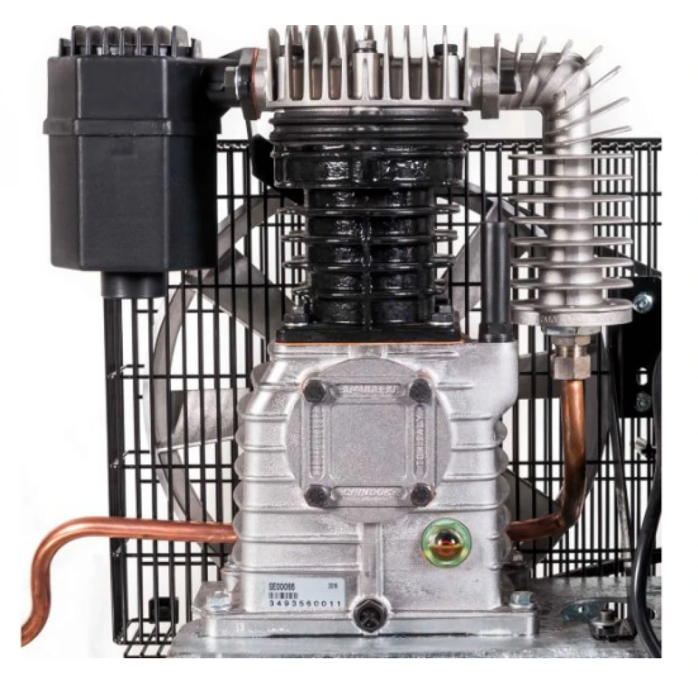 Двубутален поцинкован компресор G 600-200 Pro 10 бара 4 HP/3 kW 400V 380 л./мин. 200 литра 369564