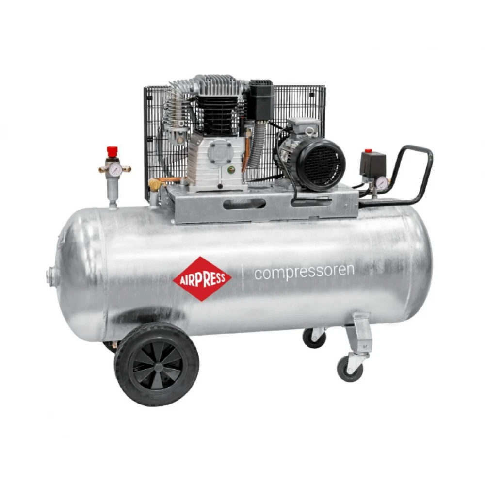 Двубутален поцинкован компресор G 700-300 Pro 11 бара 5.5 HP/4 kW 400V 530 л./мин. 270 литра 369568