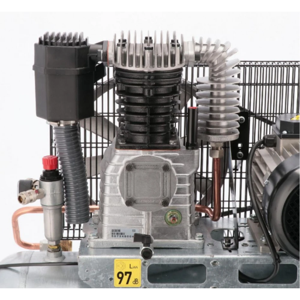 Двубутален компресор поцинкован G 625-90 Pro 10 бара 4 HP/3 kW 400V 380 л./мин. 90 литра 369669