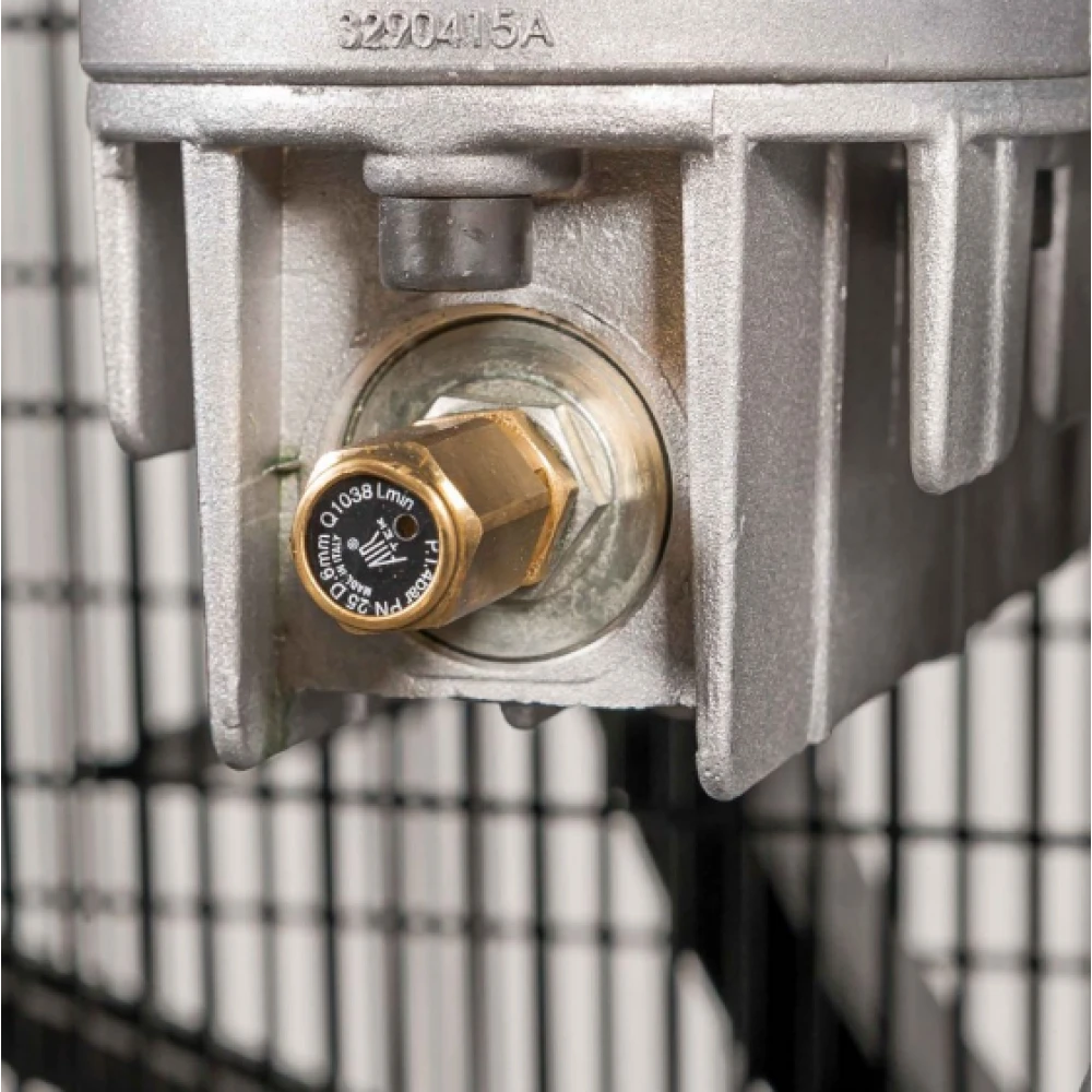 Двубутален поцинкован компресор G 1500-500 Pro 11 бара 10 HP/7.5 kW 400V 859 л./мин. 500 литра 369673