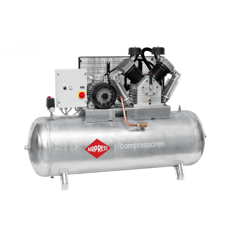 Компресор поцинкован - връзка звезда-триъгълник G 2000-500 SD Pro 11 бара 15 HP/11 kW 400V 1395 л./мин. 500 литра 369675