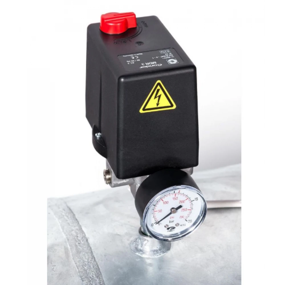 Компресор поцинкован - връзка звезда-триъгълник G 2000-500 SD Pro 11 бара 15 HP/11 kW 400V 1395 л./мин. 500 литра 369675