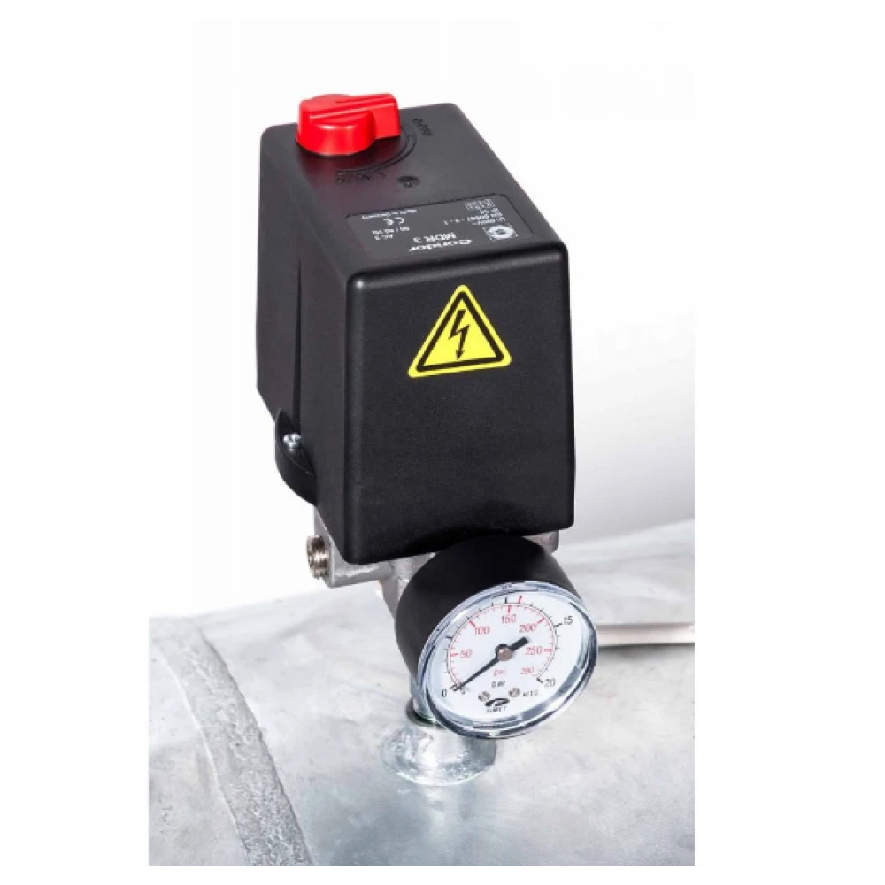 Компресор поцинкован - връзка звезда-триъгълник G 2500-500 SD Pro 11 бара 20 HP/15 kW 400V 1700 л./мин. 500 литра 369676