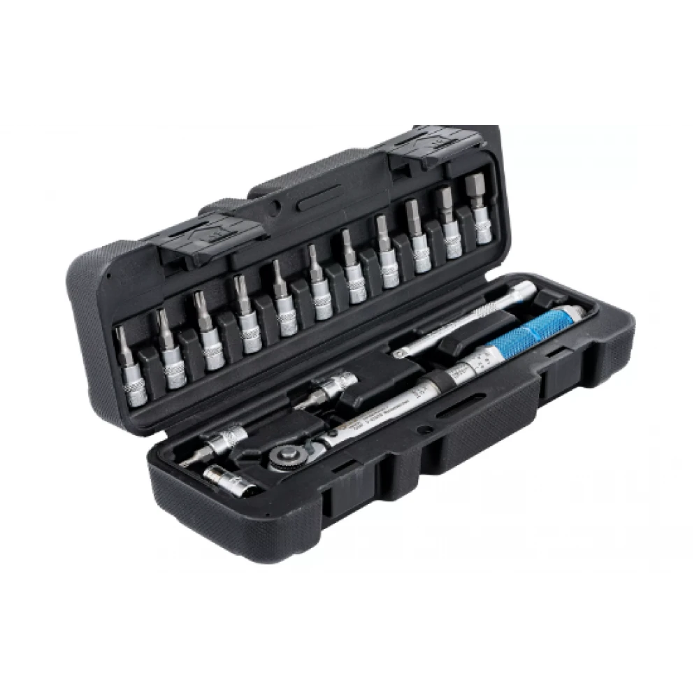 Комплект динамометрични ключове / Изходящ външен квадрат 6,3 мм (1/4") / 3 - 24 Nm / 16 бр. - BGS TECHNIC 72088