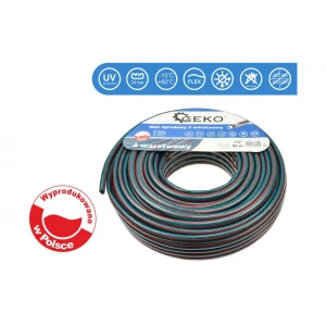 Градински маркуч 4-слоен 1/2" 50 м GEKO G73785