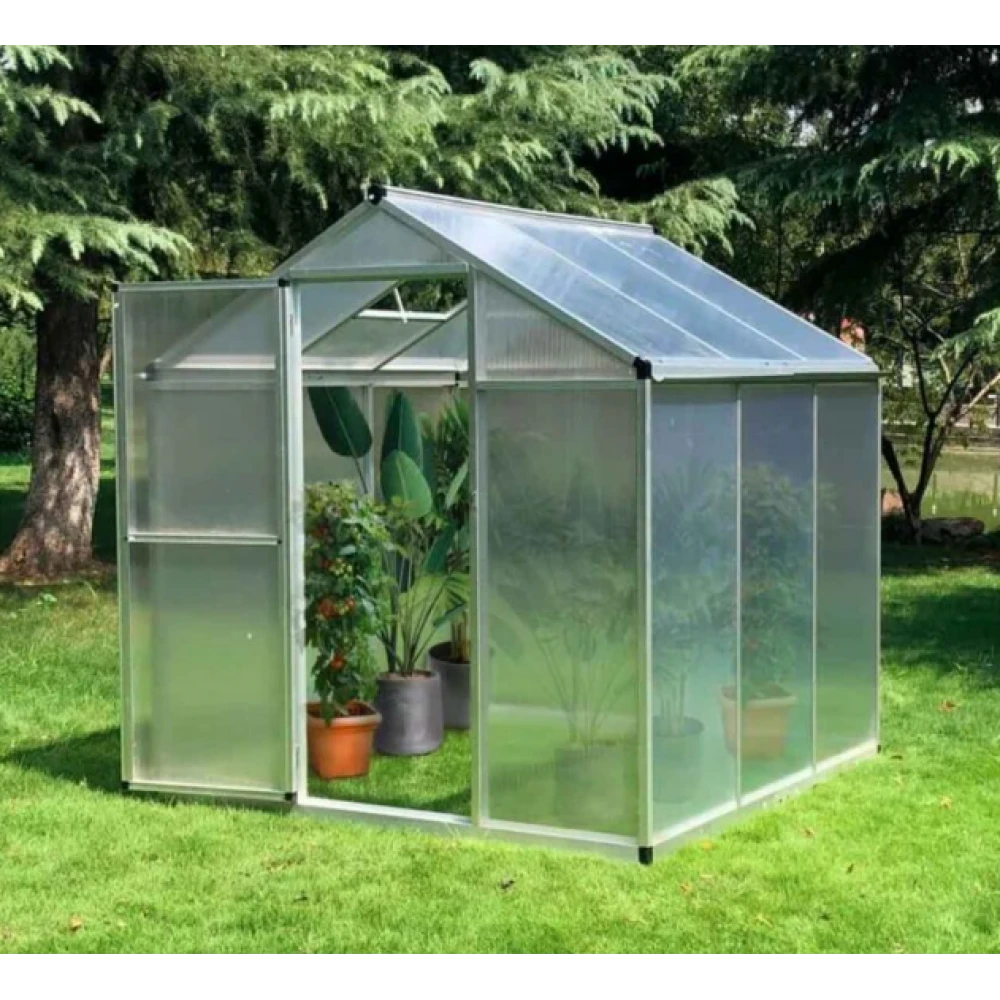 Оранжерия от поликарбонат / Парник с алуминиева рамка BASS 85945-AL