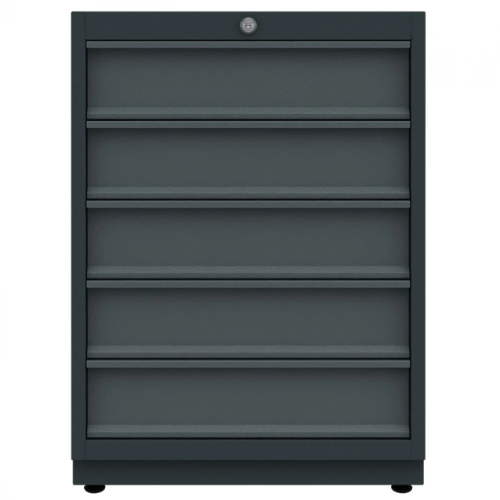 Метален долен шкаф за инструменти, 5 чекмеджета 540x410x125 мм - BG62L5