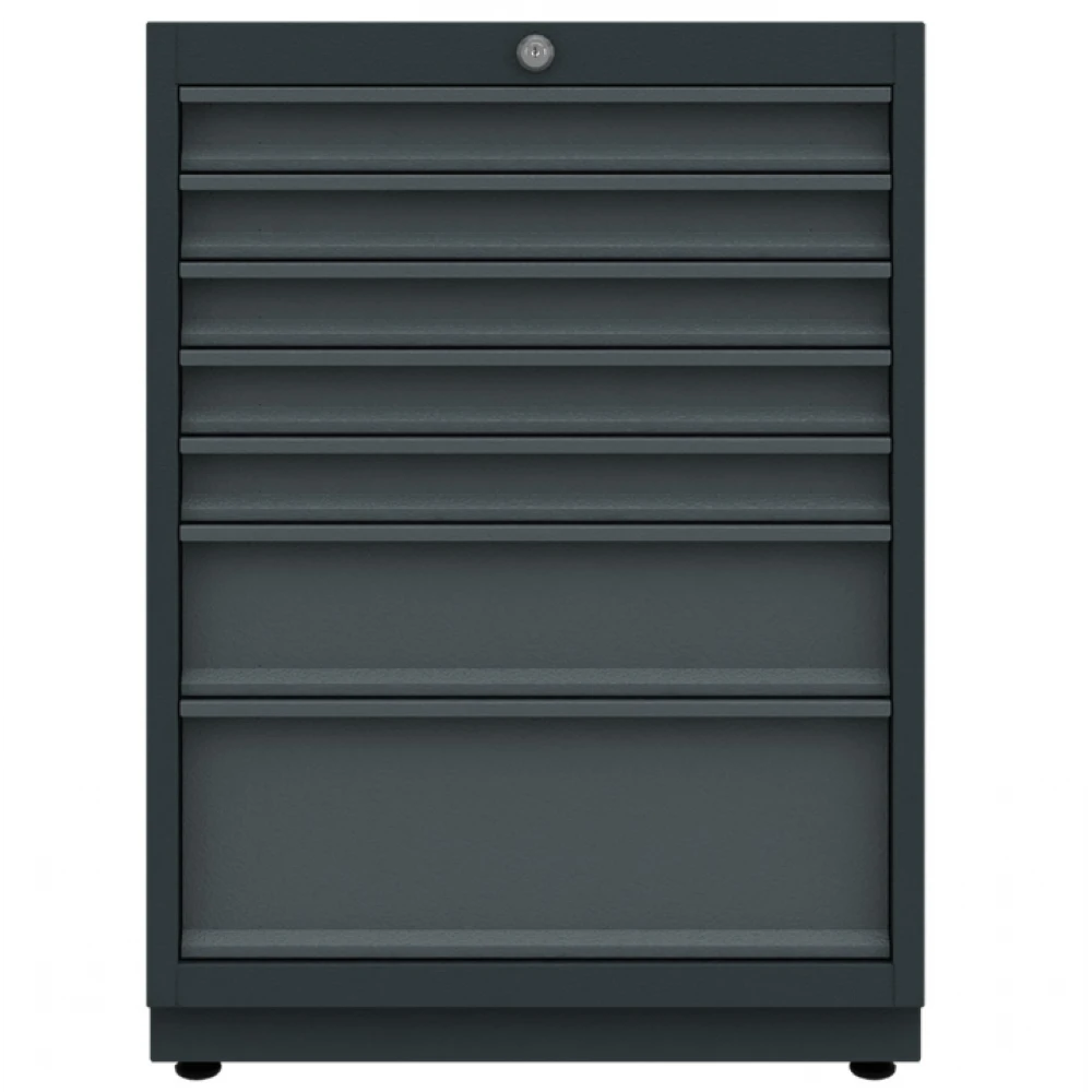 Единичен долен шкаф за инструменти, 7 чекмеджета, 530x620x858 мм - BG62L7