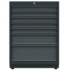 Единичен долен шкаф за инструменти, 7 чекмеджета, 530x620x858 мм - BG62L7