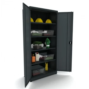 Метален шкаф за инструменти с 2 врати и 4 регулируеми рафта - BG95D2R