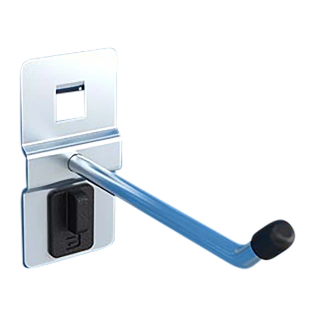 Кука за инструменти единична, дълга, за стени и работни маси, 80 мм - BGH51