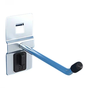 Кука за инструменти единична, дълга, за стени и работни маси, 80 мм - BGH51