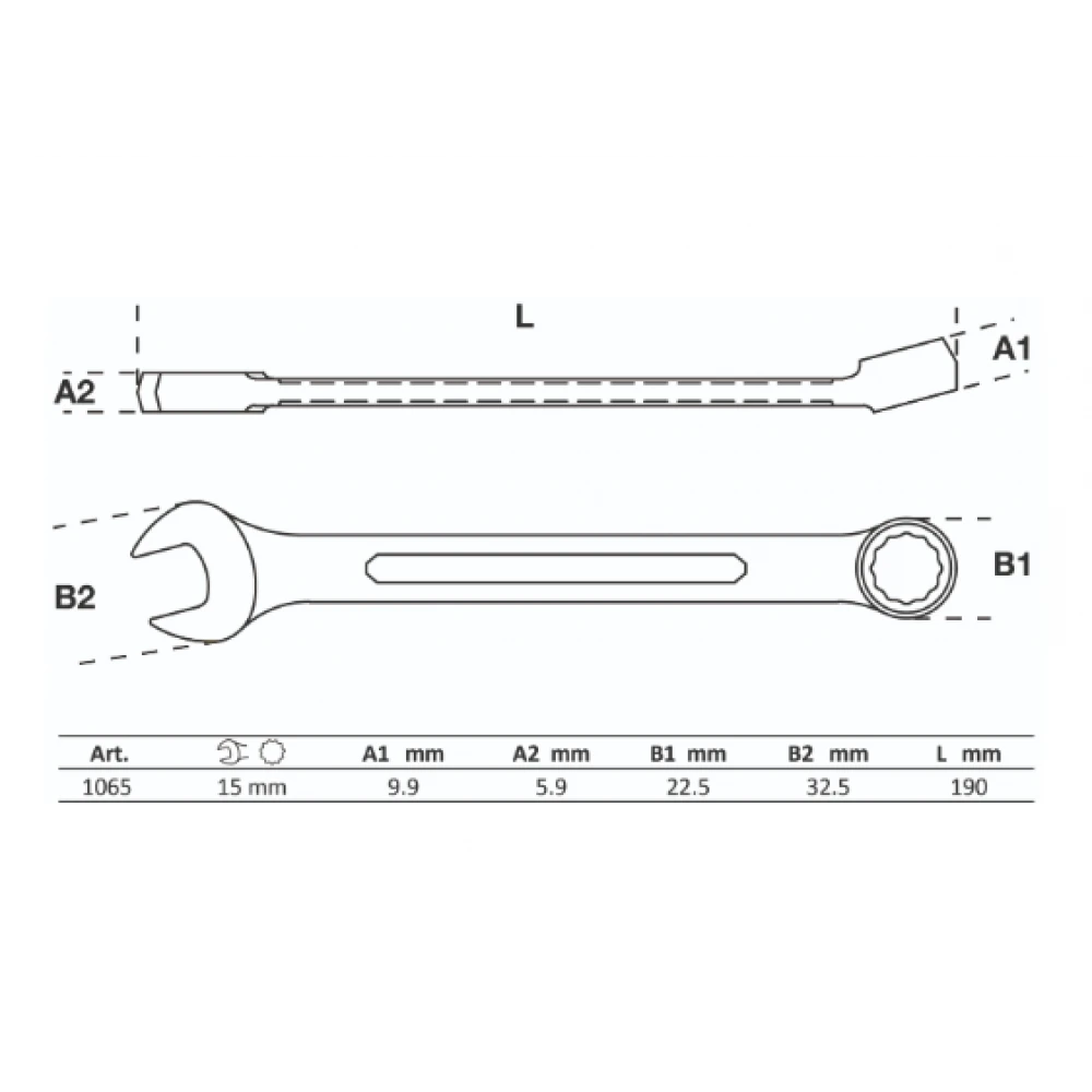 Звездогаечен ключ SW 15 мм - BGS1065
