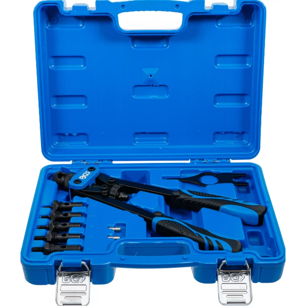 Комплект клещи за нит гайки, M3 - M8, 7 бр. - BGS404