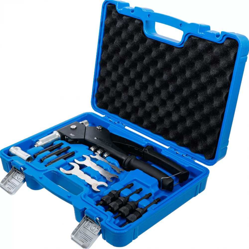 Комплект клещи за нитове, за стандартни нитове, нитови гайки и нитови болтове - BGS438