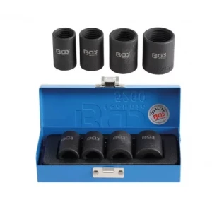 Комплект въртящи се гнезда (спирален профил) / винтов екстрактор / 12,5 мм (1/2") Диск / 17 - 26 мм / 4 бр. - BGS TECHNIC BGS5260