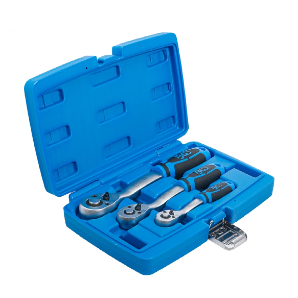 Комплект тресчотки 3 броя (1/4") - (3/8") - (1/2") - BGS621