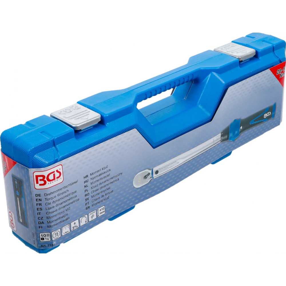 Динамометричен ключ, изходящ външен квадрат 10 мм (3/8"), 20 - 120 Nm - BGS7182
