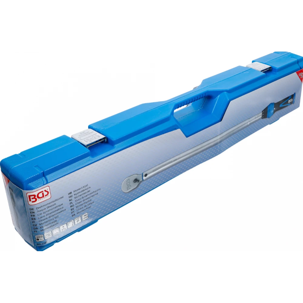 Динамометричен ключ, изходящ външен квадрат 20 мм (3/4"), 100 - 500 Nm - BGS7185