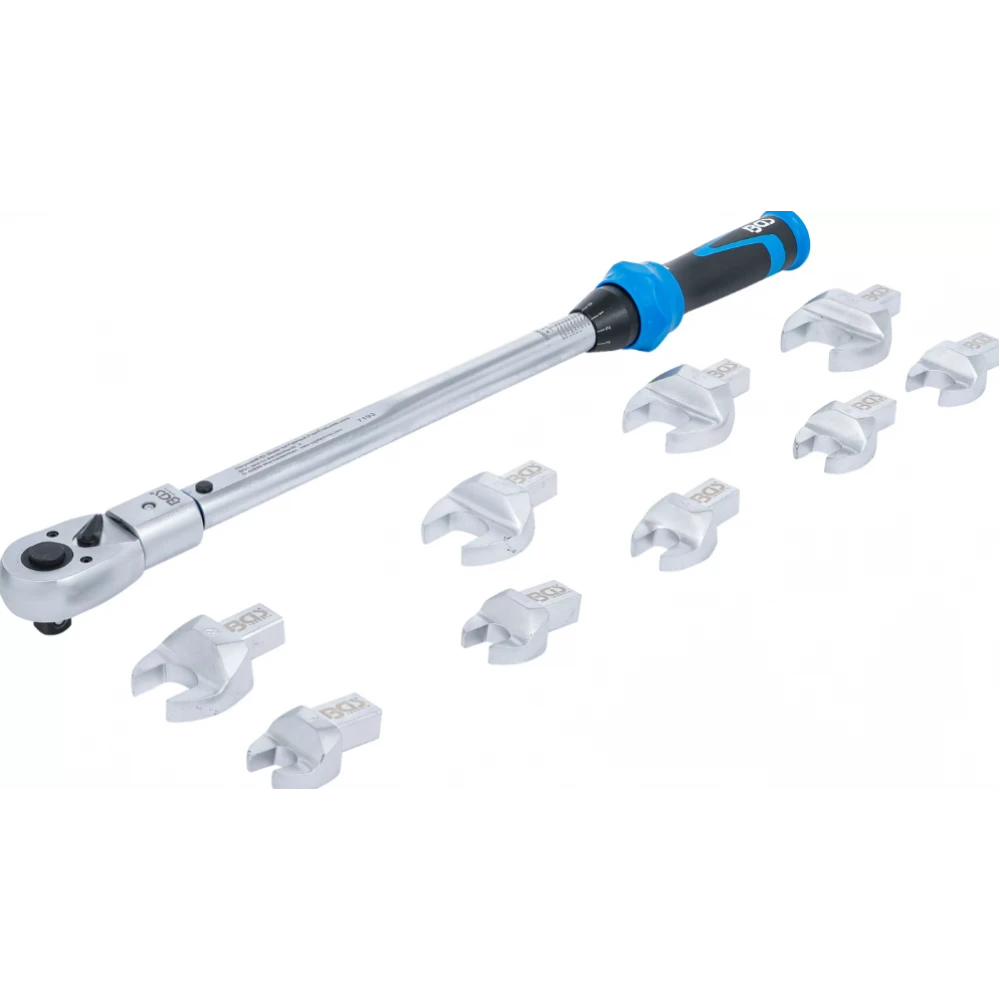 Комплект динамометрични ключове, за инструменти, за вложки 14 x 18 мм, 40 - 210 Nm, 11 бр. - BGS7193