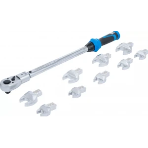 Комплект динамометрични ключове, за инструменти, за вложки 14 x 18 мм, 40 - 210 Nm, 11 бр. - BGS7193