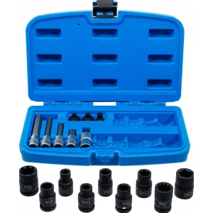 Гнездо за спирачен апарат и комплект вложки за битове, 17 бр. - BGS74283